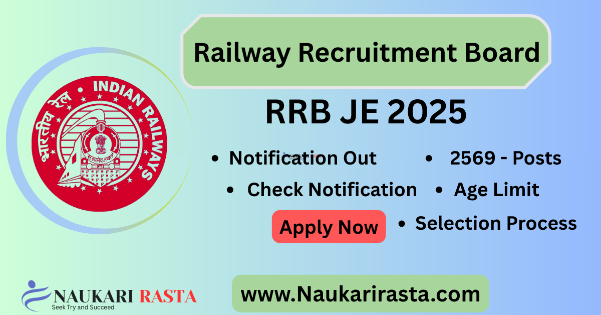 Railway RRB JE Recruitment 2025 Online Form