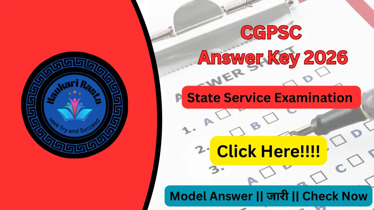 CGPSC SSE Model Answer Key 2026